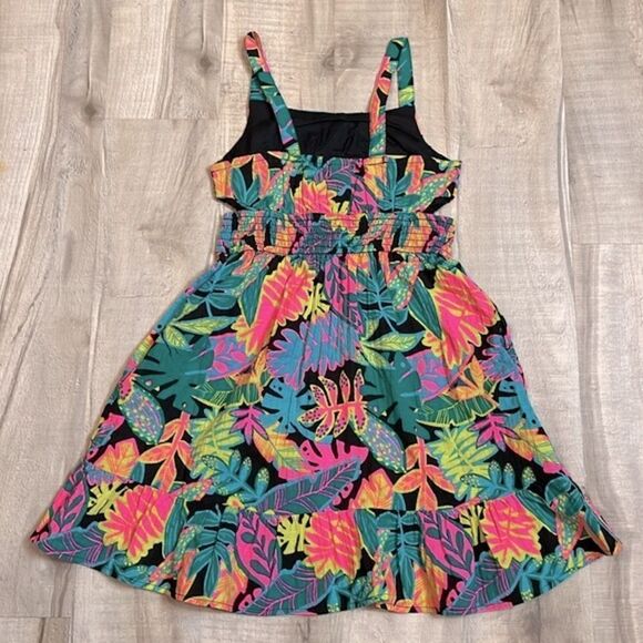 Cat & Jack Girls’ Adaptive Tropical Floral Summer Dress sz medium - Picture 2 of 9